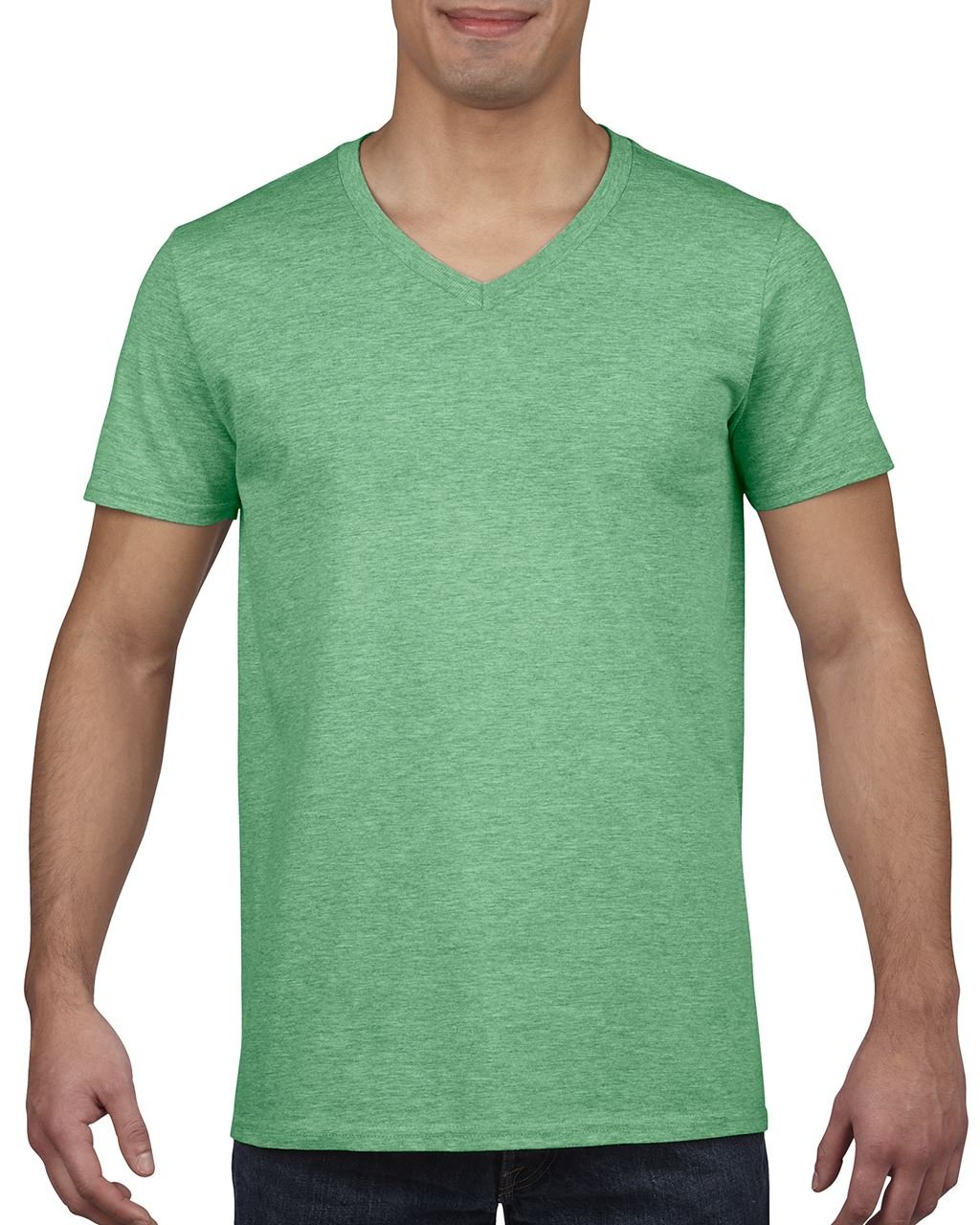 Tricou barbati guler V Softstyle