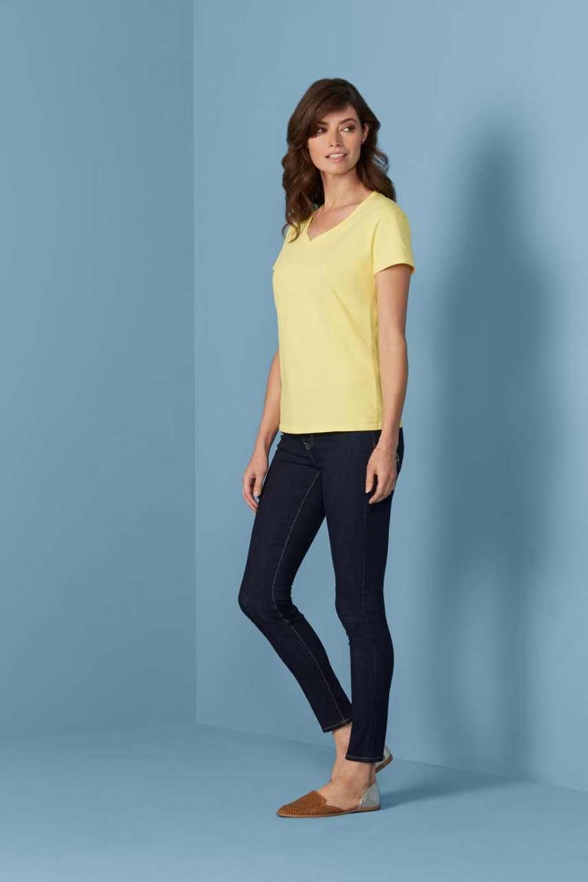 Tricou dama guler V Premium
