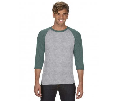 Tricou barbati cu maneca 3/4 Triblend