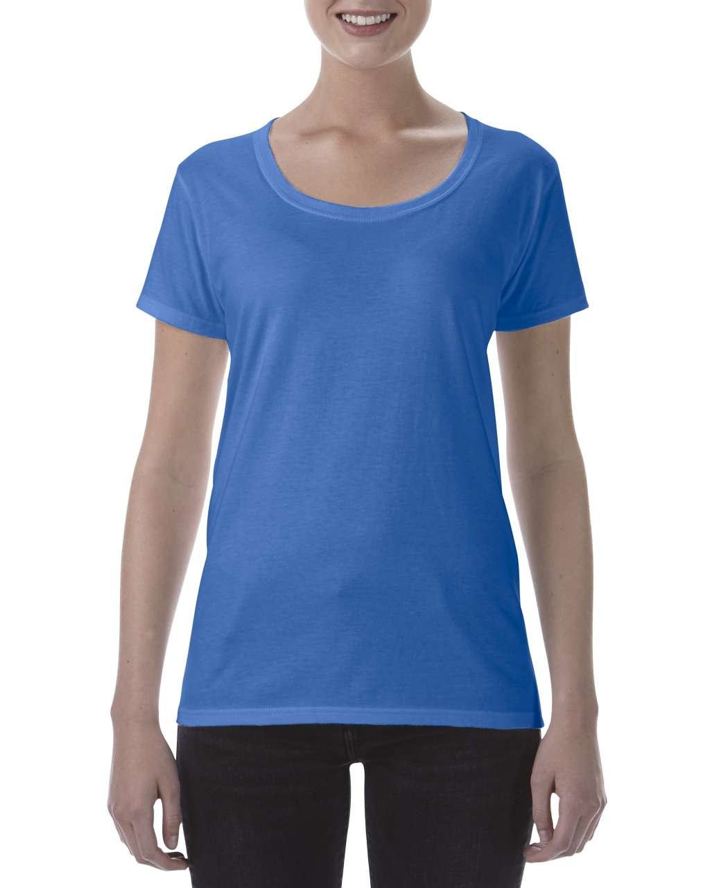 Tricou dama softstyle Deep Scoop