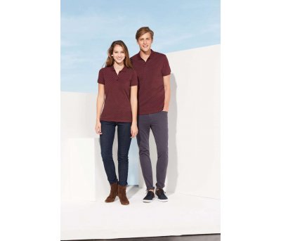 Tricou polo barbati cu puncte Brandy