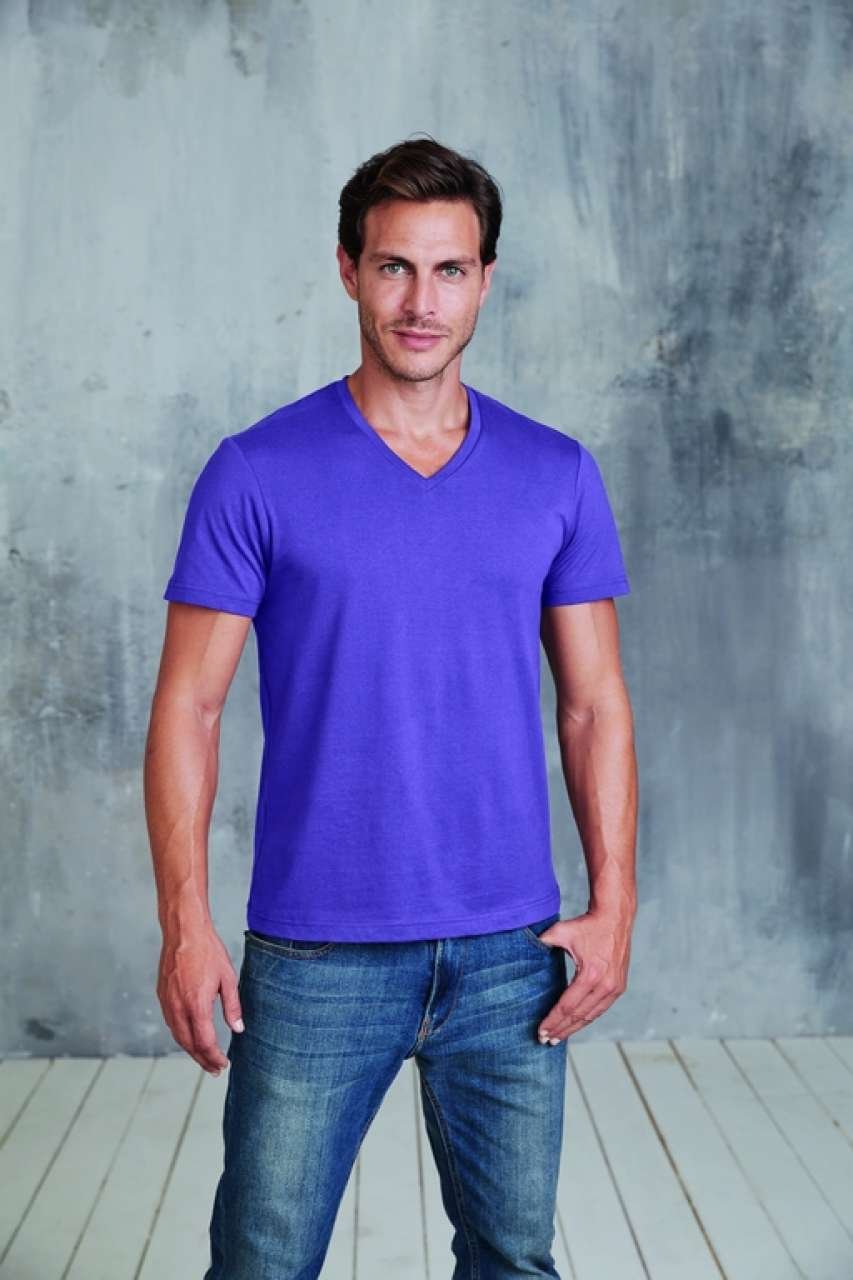 Tricou barbati guler V 