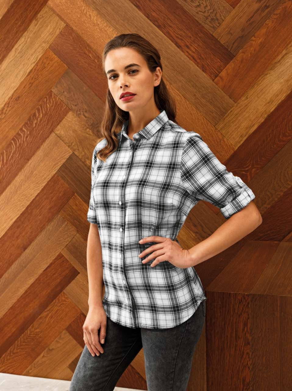 Ginmill Check - Ladies' Cotton Long Sleeve Shirtginmill-check-ladies-cotton-long-sleeve-shirt-3959.jpg