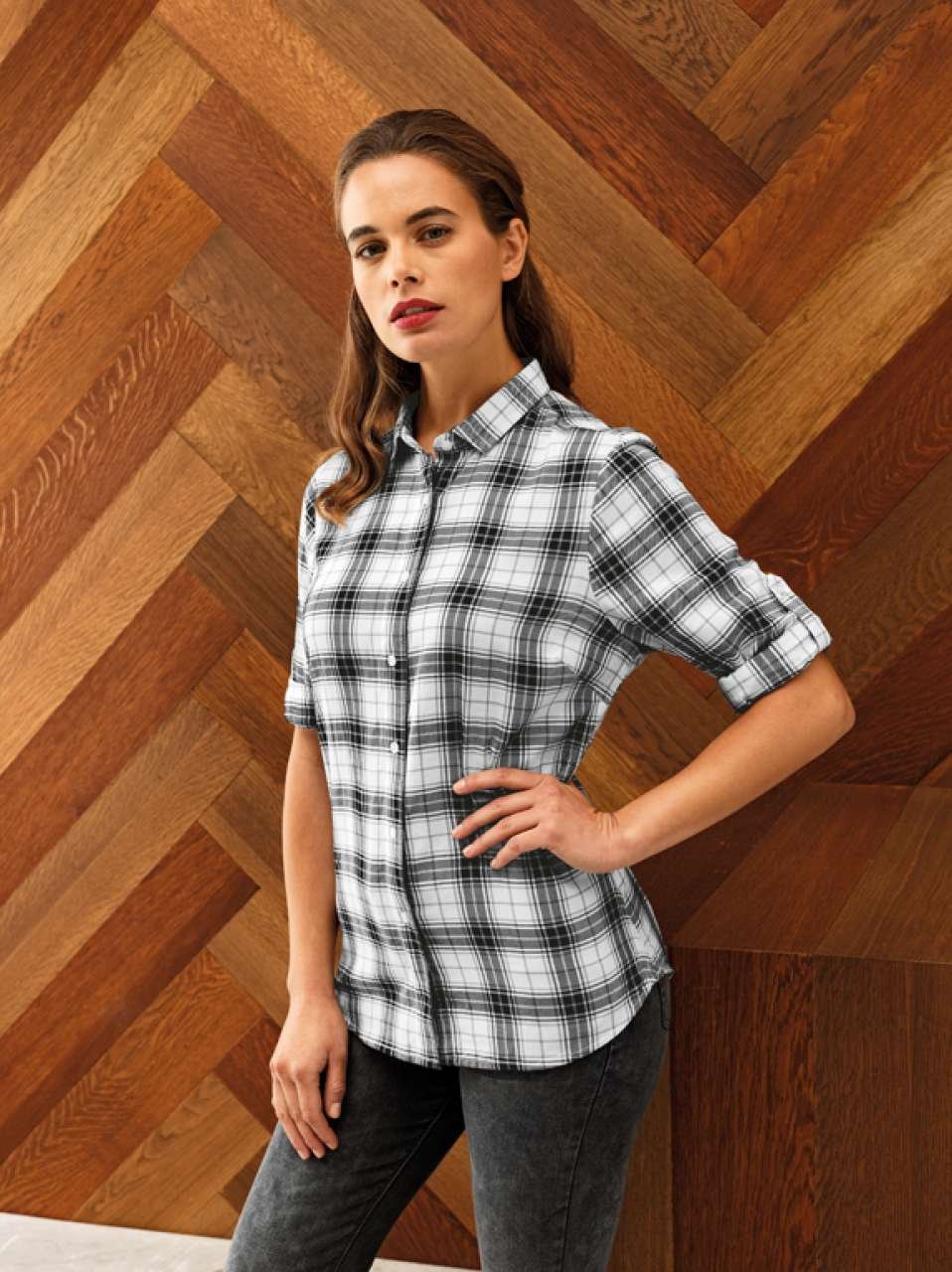 Ginmill Check - Ladies' Cotton Long Sleeve Shirtginmill-check-ladies-cotton-long-sleeve-shirt-3959.jpg