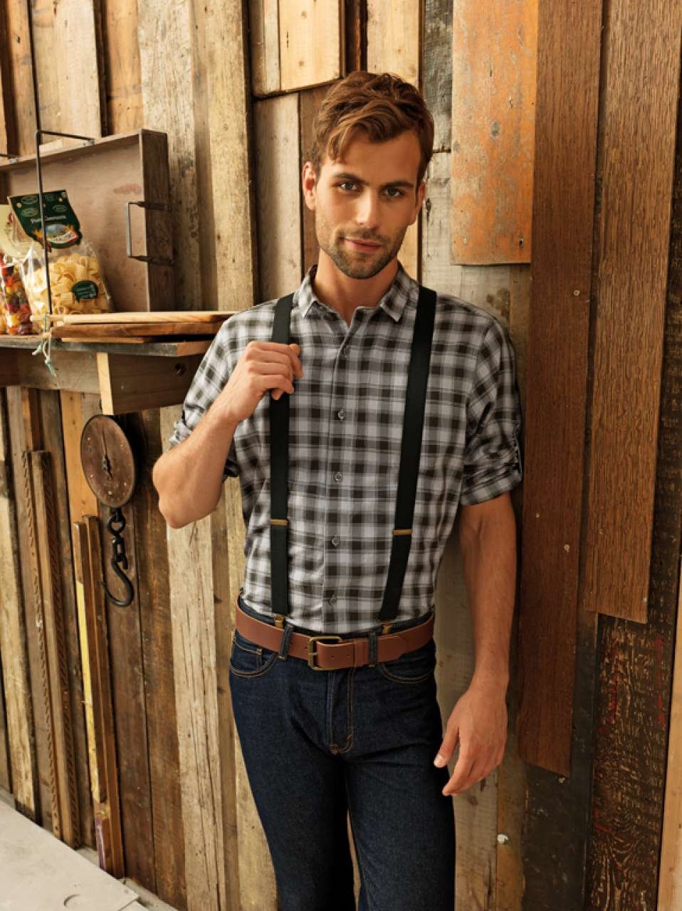 Mulligan Check - Men's Cotton Long Sleeve Shirtmulligan-check-mens-cotton-long-sleeve-sshirt-3968.jpg
