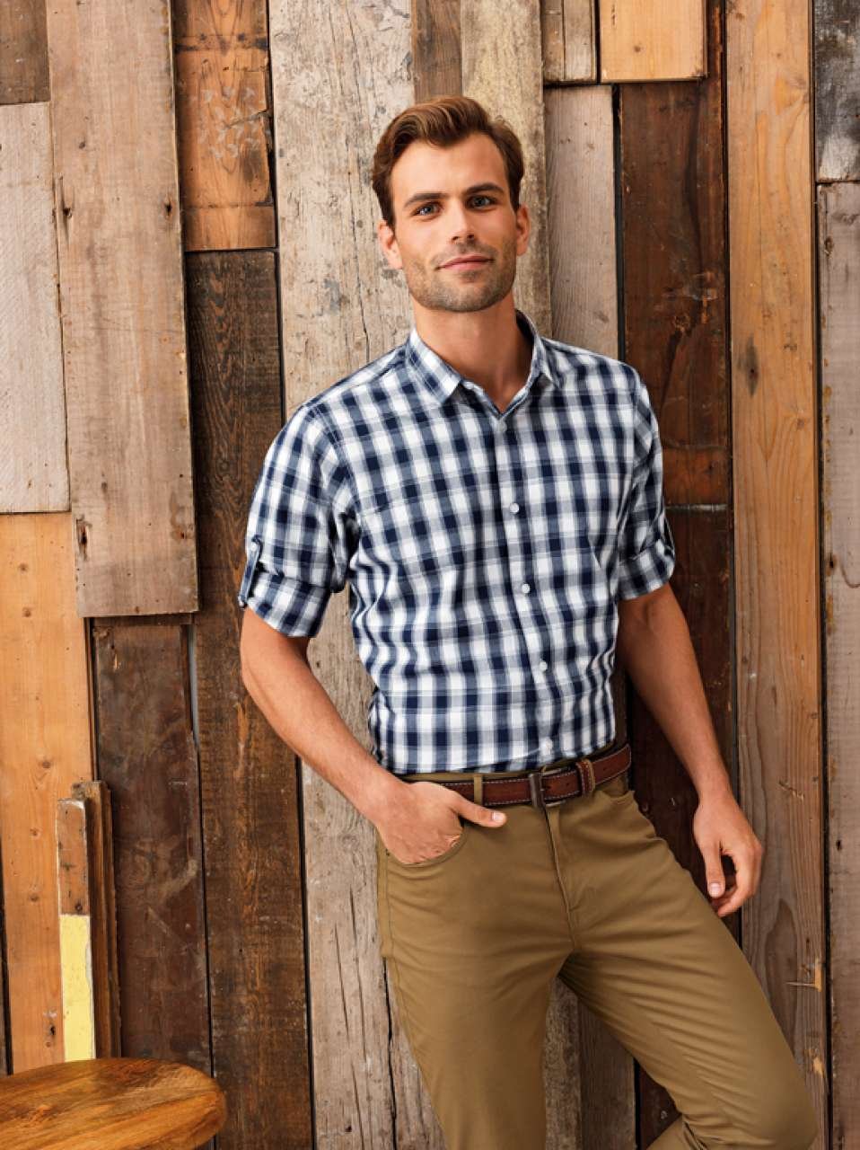 Mulligan Check - Men's Cotton Long Sleeve Shirtmulligan-check-mens-cotton-long-sleeve-sshirt-3969.jpg