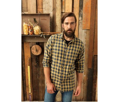 Mulligan Check - Men's Cotton Long Sleeve Shirt