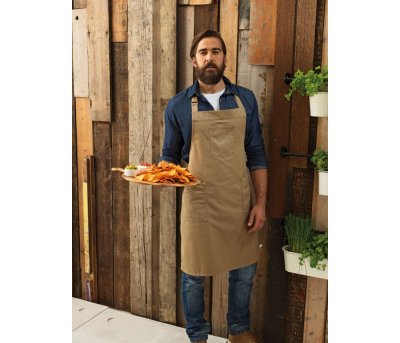 Cotton Chino Bib Apron