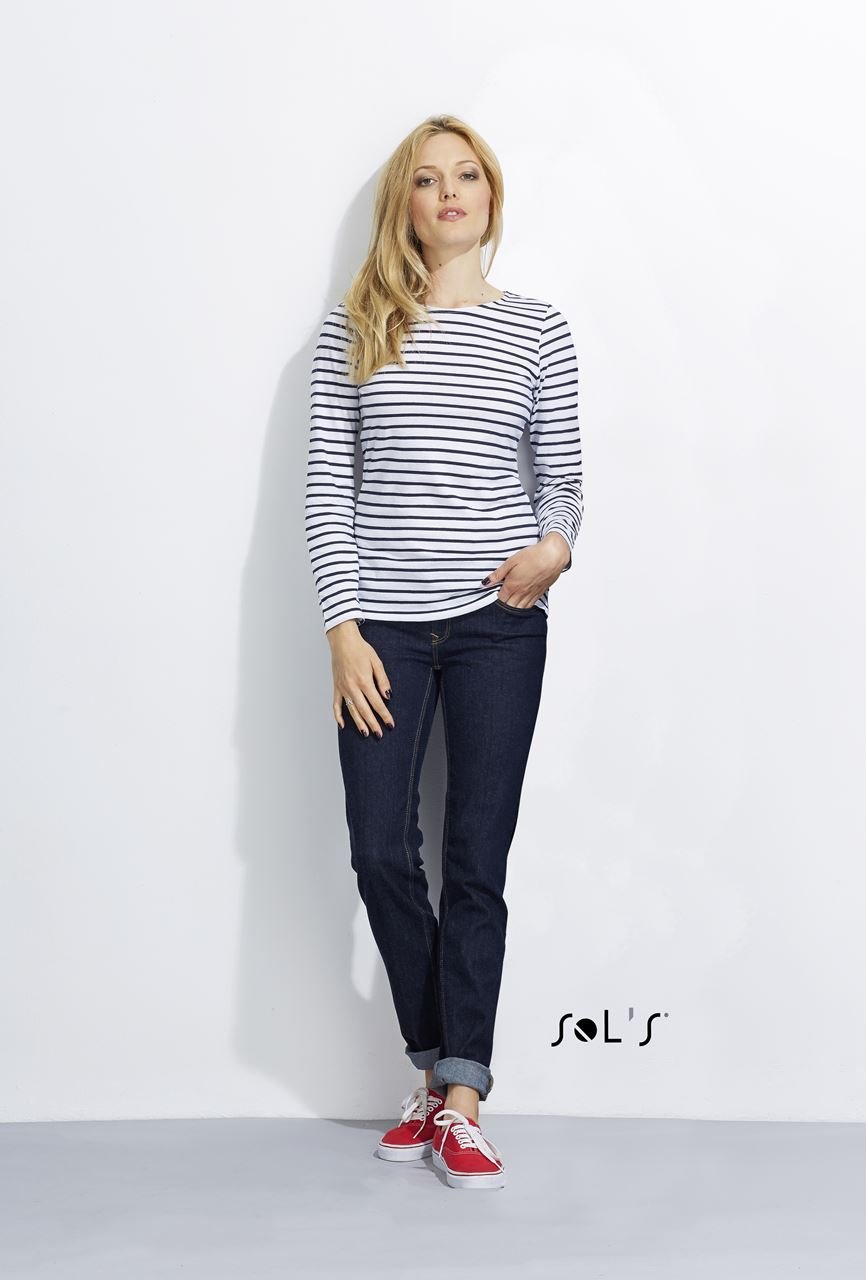  Tricou dama cu maneca lunga Marine